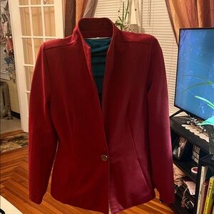Source Unknown Vintage Red Women's Blazer